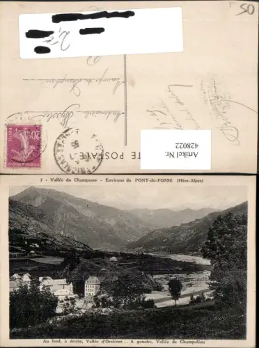 428022,Provence-Alpes-Cote-Azur Hautes-Alpes Pont-du-Fosse Vallee Champsaur Bergkulisse