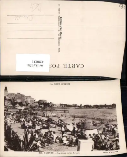 428031,Provence-Alpes-Cote-Azur Alpes-Maritimes Cannes Plage et les Hotels Strand Strandleben