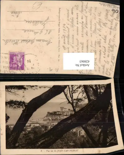 428063,Provence-Alpes-Cote-Azur Alpes-Maritimes Vue sur St-Jean-Cap-Ferrat Teilansicht