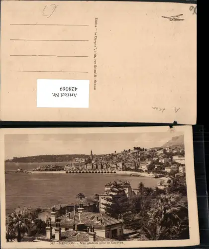 428069,Provence-Alpes-Cote-Azur Alpes-Maritimes Menton Vue generale prise de Garavan Totale