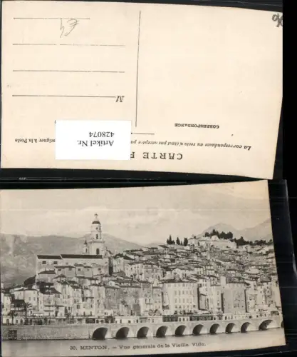 428074,Provence-Alpes-Cote-Azur Alpes-Maritimes Menton Vue generale de la Vieille Ville Totale