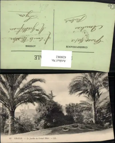 428082,Provence-Alpes-Cote-Azur Alpes-Maritimes Grasse Le Jardin du Grand Hotel Palmen