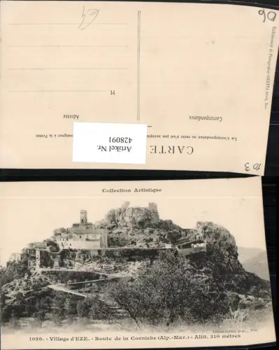 428091,Provence-Alpes-Cote-Azur Alpes-Maritimes Village d'Eze Teilansicht