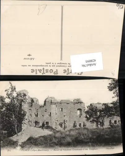 428095,Provence-Alpes-Cote-Azur Alpes-Maritimes Vence Ruines de Commanderie des Templiers