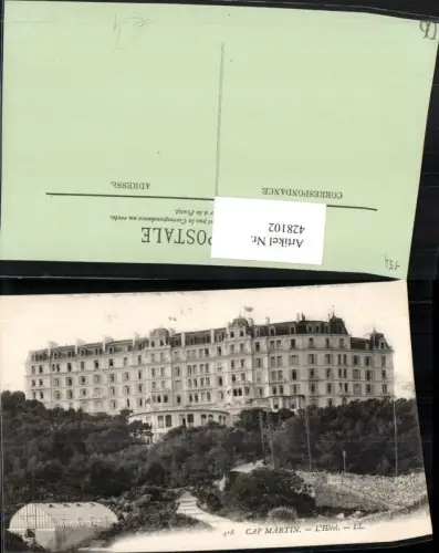428102,Provence-Alpes-Cote-Azur Alpes-Maritimes Cap Martin L'Hotel Gebäude