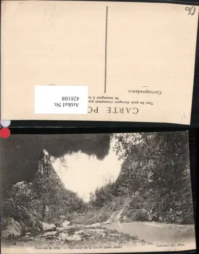 428108,Provence-Alpes-Cote-Azur Alpes Maritimes Nice Nizza Interieur de la Grotte Saint-Andre