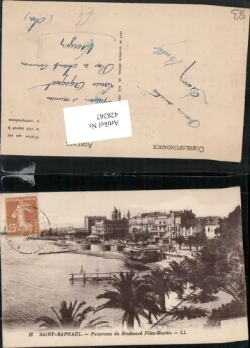 428267,Provence-Alpes-Cote-Azur Var Saint-Raphael Panorama du Boulevard Felix-Martin