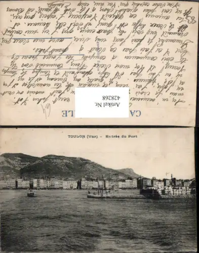 428268,Provence-Alpes-Cote-Azur Var Toulon Entree du Port Teilansicht Hafen