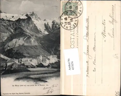 457074,Provence-Alpes-Cote-Azur Hautes-Alpes La Meije Totale Bergkulisse