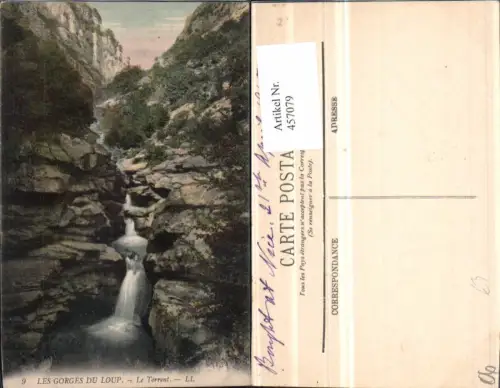 457079,Provence-Alpes-Cote-Azur Alpes-Maritimes Gorges du Loup Torrent Schlucht