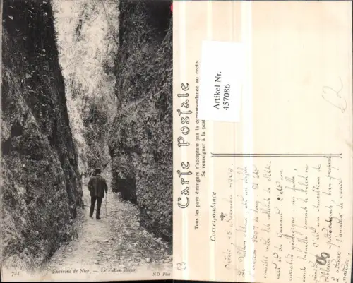 457086,Provence-Alpes-Cote-Azur Alpes-Maritimes Nice Nizza Vallon obscur Schlucht