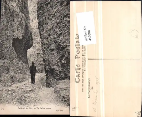 457088,Provence-Alpes-Cote-Azur Alpes-Maritimes Nice Nizza Vallon obscur Schlucht
