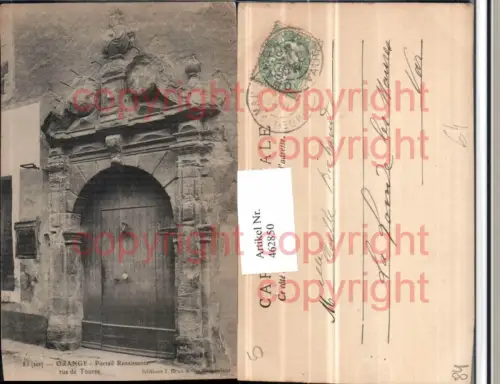 462850,Provence-Alpes-Cote-Azur Vaucluse Orange Portail Renaissance Tür Portal