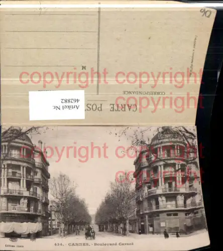 462882,Provence-Alpes-Cote-Azur Alpes-Maritimes Cannes Boulevard Carnot Straßenansicht