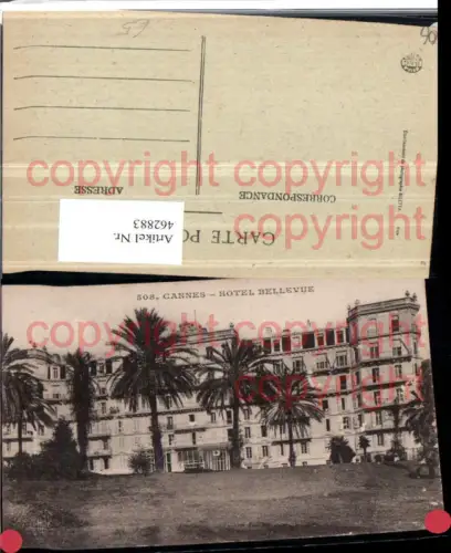 462883,Provence-Alpes-Cote-Azur Alpes-Maritimes Cannes Hotel Bellevue