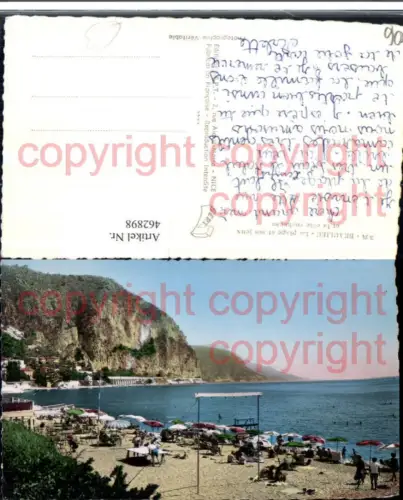 462898,Provence-Alpes-Cote-Azur Alpes-Maritimes Beaulieu Plage Strandleben