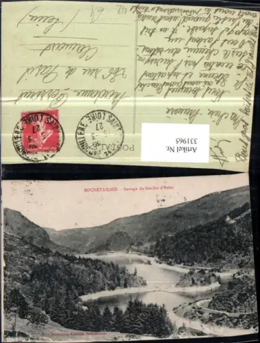 331965,Rhone-Alpes Loire Rochetaillee Barrage du Gouffre d'Enfer Talsperre