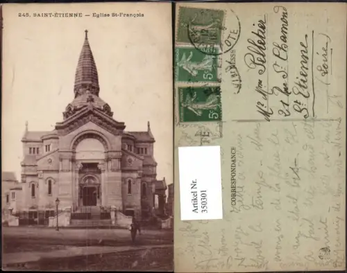 350301,Rhone-Alpes Loire Saint-Etienne Eglise St-Francois Kirche