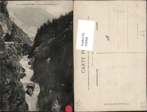 350304,Rhone-Alpes Savoie Tarentaise Cascade de Champagny Wasserfall