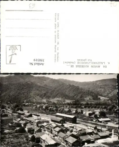 350319,Rhone-Alpes Ardeche Lalevade-d''Ardeche Vue generale Totale Bahnhof