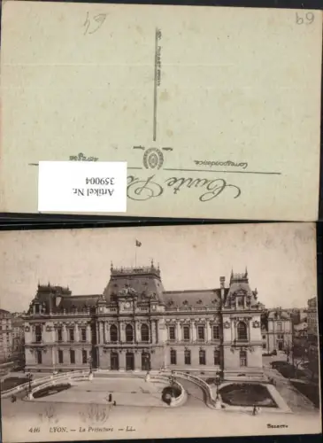 359004,Rhone-Alpes Rhone Lyon La Prefecture Gebäude