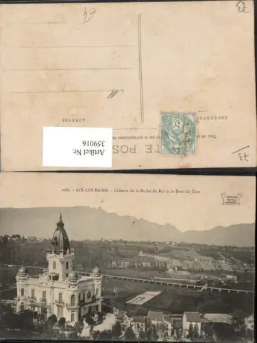 359016,Rhone-Alpes Savoie Aix-les-Bains Chateau de la Roche du Roi et la Dent du Chat Schloss