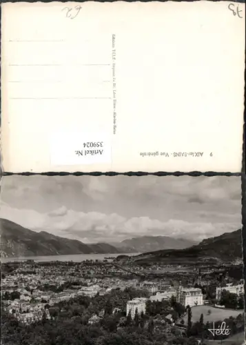 359024,Rhone-Alpes Savoie Aix-les-Bains Vue generale Totale Bergkulisse