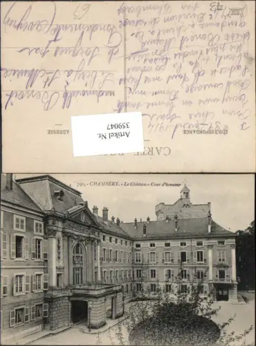 359047,Rhone-Alpes Savoie Chambery Le Chateau Cour d'honneur Schloss Hof