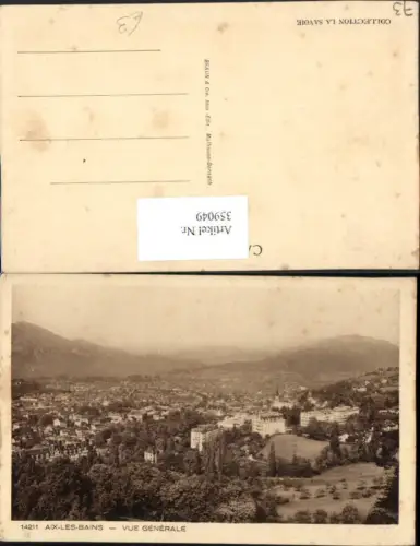 359049,Rhone-Alpes Savoie Aix-les-Bains Vue Generale Totale