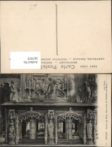 367975,Rhone-Alpes Ain Bourg-en-Bresse Eglise de Brou Mausolee Philibert-le-Beau Mausoleum