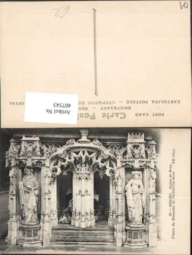 407543,Rhone-Alpes Ain Bourg Eglise de Brou Figure Mausolee Philibert-le-Beau Mausoleum