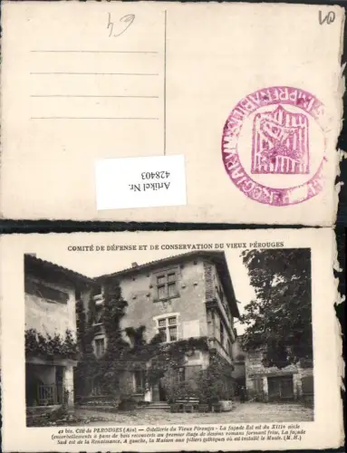 428403,Rhone-Alpes Ain Cite de Perouges Ostellerie Gebäude