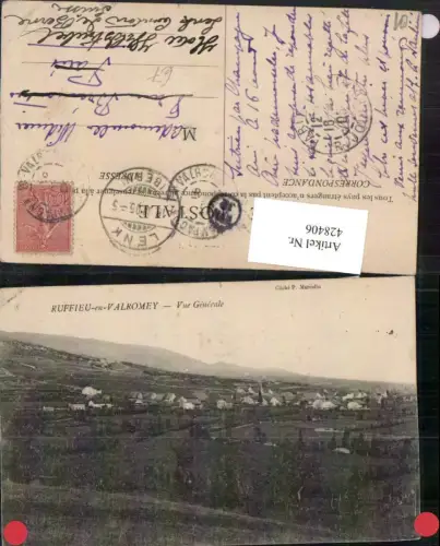 428406,Rhone-Alpes Ain Ruffieu-en-Valromey Vue Generale Totale