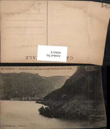 428414,Rhone-Alpes Ain Nantua Bords du Lac Teilansicht See