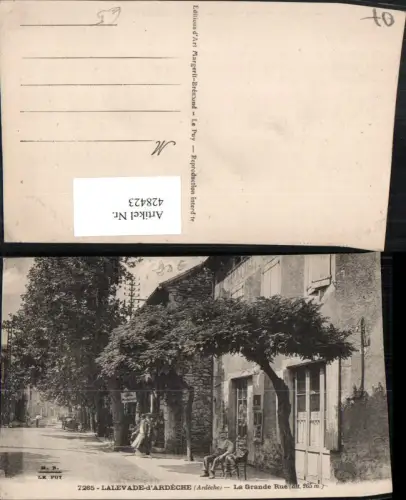 428423,Rhone-Alpes Ardeche Lalevade-d'Ardeche La Grande Rue Straßenansicht