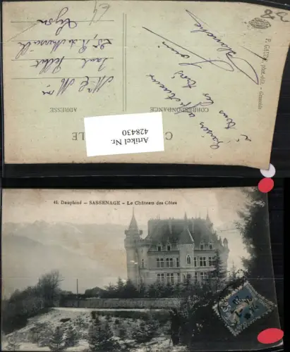 428430,Rhone-Alpes Isere Sassenage Le Chateau des Cotes Schloss