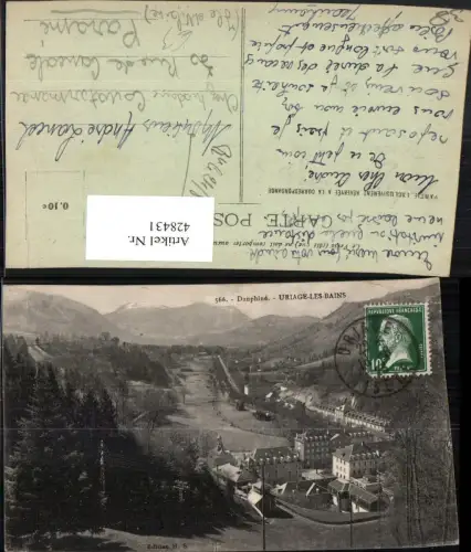 428431,Rhone-Alpes Isere Uraige-les-Bains Totale Bergkulisse