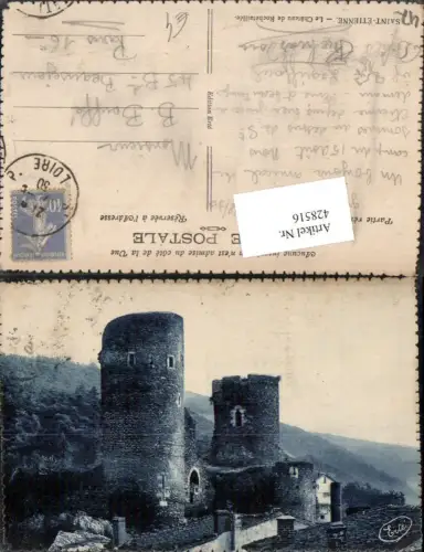 428516,Rhone-Alpes Loire Saint-Etienne Le Chateau de Rochetaillee Burg Türme