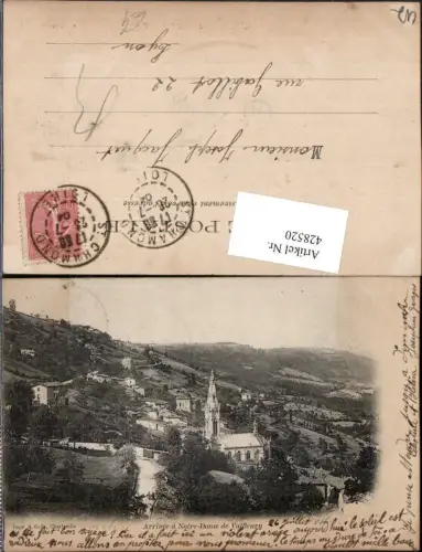 428520,Rhone-Alpes Loire Arrivee a Notre-Dame de Valfleury Totale Kirche