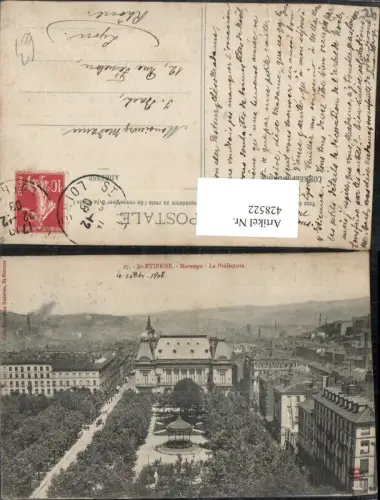 428522,Rhone-Alpes Loire St-Etienne Marengo La Prefecture Gebäude