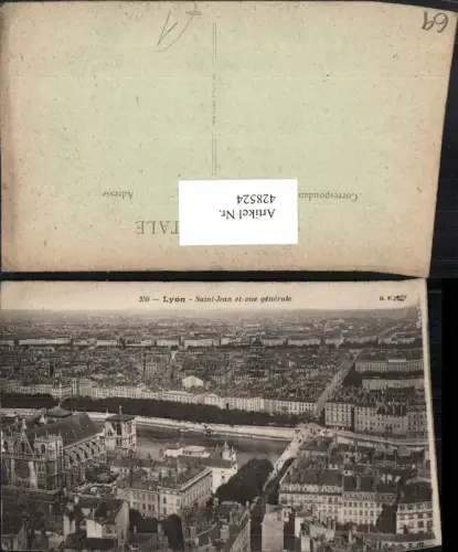 428524,Rhone-Alpes Rhone Lyon Saint-Jean et vue generale Totale