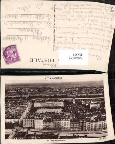 428529,Rhone-Alpes Rhone Lyon Vue panoramique Teilansicht