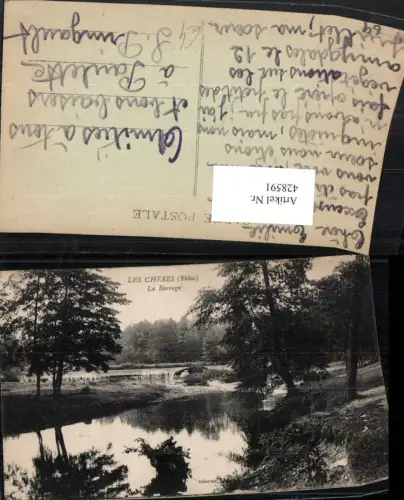 428591,Rhone-Alpes Rhone Les Cheres Le Barrage Wehr