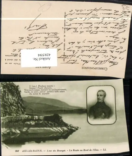 428594,Rhone-Alpes Savoie Aix-les-Bains Lac du Bourget La Route au Bord de l'Eau See Portrait