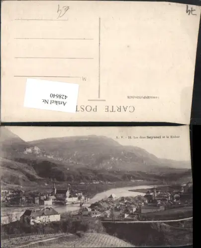 428640,Rhone-Alpes Haute-Savoie Les deux Seyssel et le Rhone Totale