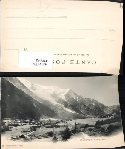 428642,Rhone-Alpes Haute-Savoie Chamonix et le Montblanc Totale Bergkulisse