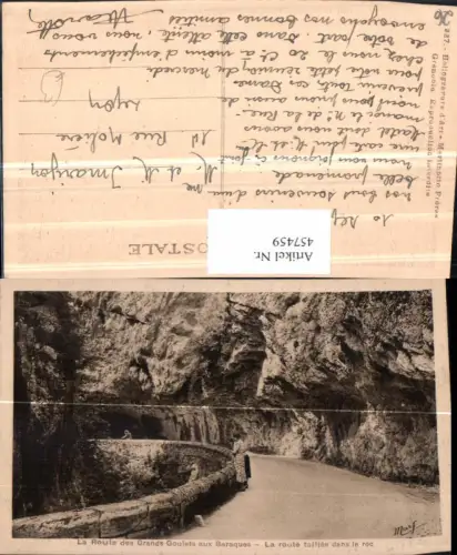 457459,Rhone-Alpes Drome Route des Grands Goulets aux Baraques Straße