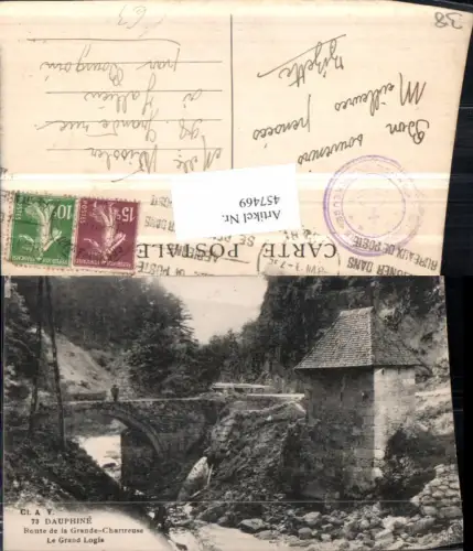 457469,Rhone-Alpes Isere Route de la Grande Chartreuse Grand Logis Brücke