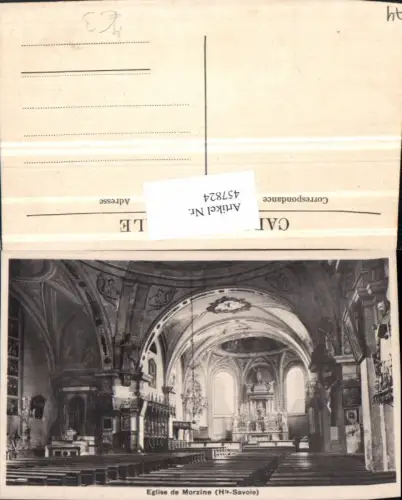 457824,Rhone-Alpes Haute-Savoie Morzine Eglise Kirche Innenansicht