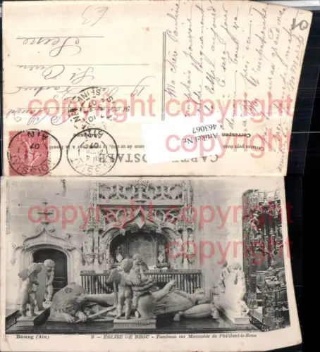 463067,Rhone-Alpes Ain Bourg Eglise Brou Tombeau Mausolee Philibert-le-Beau Grabmal
